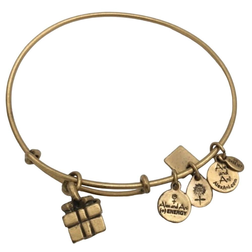 Alex & Ani charity gold present gift‎ box bracelet